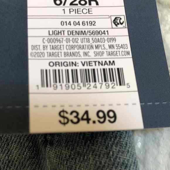 Universal thread‎ straight stretch high-rise button Blue Jeans Women’s Size 6 - Picture 4 of 7